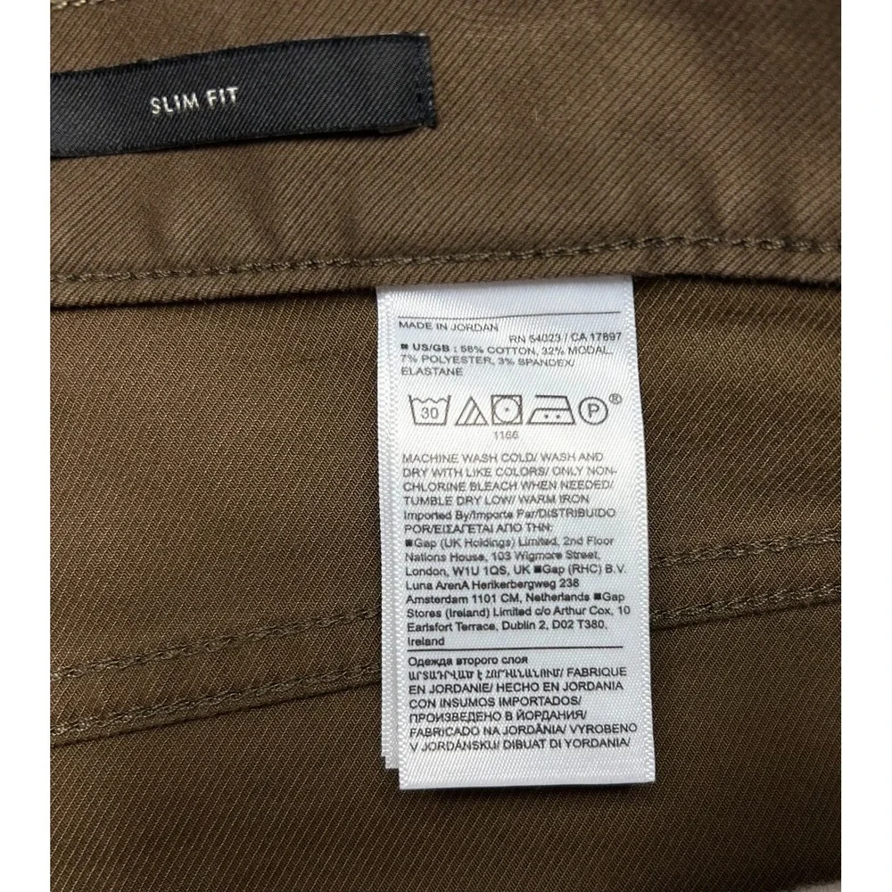 Banana Republic Traveler Jeans Mens 33x30 Brown Slim Fit Mid Rise Stretch Preppy